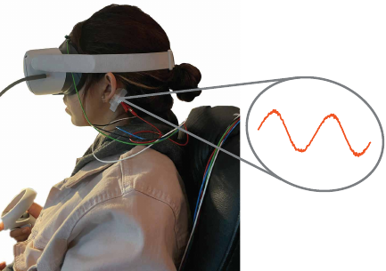 Semi-random galvanic vestibular stimulation setup
